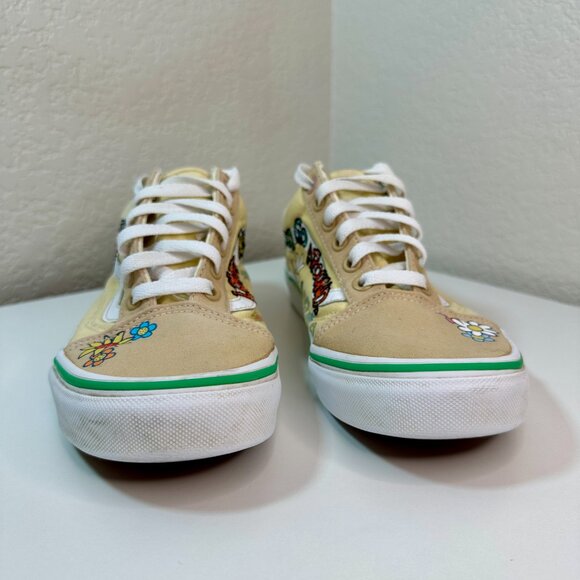 Vans X Sesame Street Old Skool Elmo Shoes Women's 7.5 / Men's 6 Floral Yellow - Picture 7 of 15